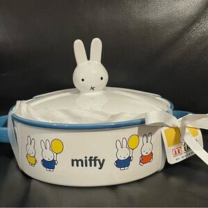 Miffy White and Blue Ceramic Casserole Dish